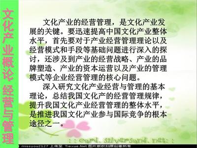 文化产业经营及管理 文化经营的核心逻辑与实践路径